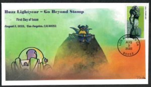 5710 - Buzz Lightyear - FDC - Wally Jr Cachet - Dual Bullseye