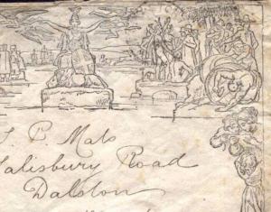 GB Cover MULREADY FACSIMILE Used c1870 *Bishops Stortford* Duplex Herts MS2667