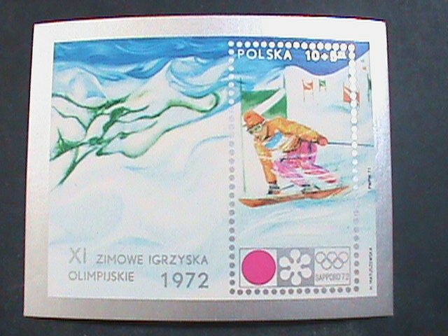 ​POLAND 1972 11TH WINTER OLYMPIC GAMES-JAPAN SAPPORO'72 MNH S/S SHEET- VF