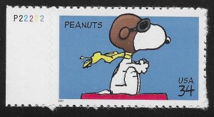 US #3507 34c Peanuts Comic Strip - Snoopy ~ MNH