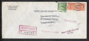 Just Fun Cover #899,1015 Registered Cover From Boston Mass. DEC/3/1942 (my5199)