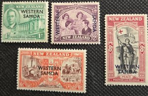 Samoa 1946 #191-194 Peace Issue Set of 4 MH SCV $2.05