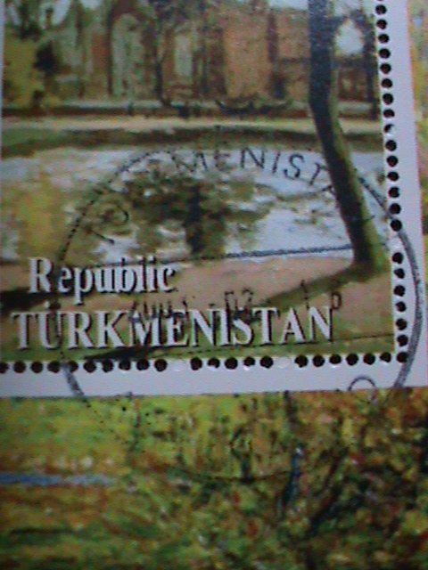 TURKMENISTAN-2003- PAINTING- SUMMER--BY CAMILLE PISSARRO CTO S/S VERY FINE