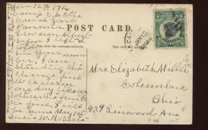 Canal Zone 46 Mt. Hope Overprint Used on Picture Postcard LV4721