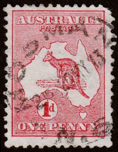 Australia Scott 2f, Die II, Pale Red (1913) Used G-F M