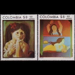 COLOMBIA 1977 - Scott# C649-50 Women Suffrage Set of 2 NH