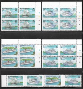 Br. Virgin Is. 524-7 Sail boats MNH cpl. set x 10, vf.   2022 CV $ 61.00