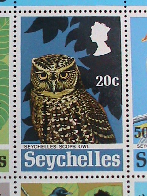 SEYCHELLES STAMP:1972-SC#304A  RARE BIRDS  MNH - S/S SHEET POST OFFICE FRESH