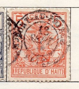 Haiti 1891 Early Issue Fine Used 5c. 100928