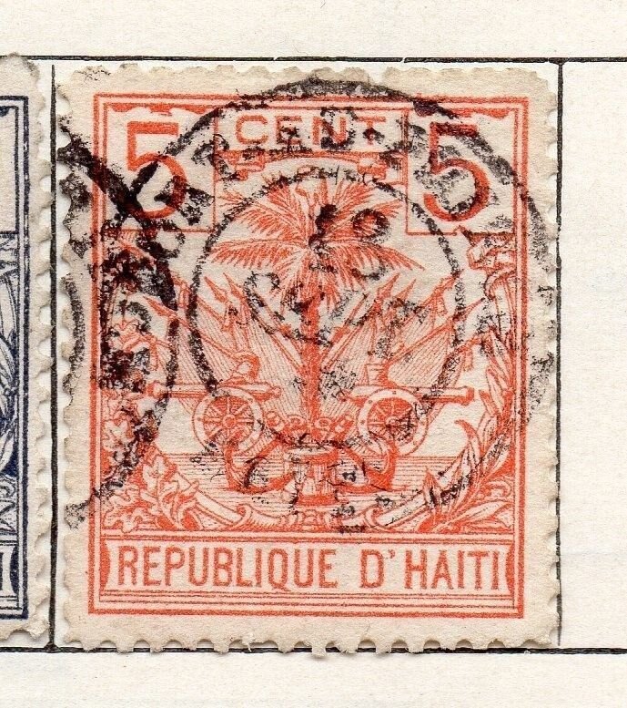 Haiti 1891 Early Issue Fine Used 5c. 100928