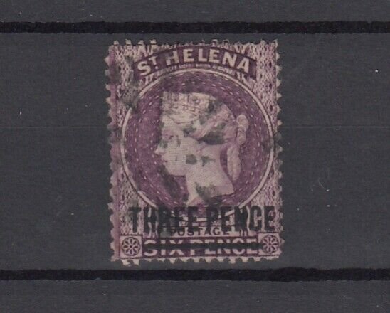 St Helena QV 1876 3d On 6d SG23 Fine Used JK6279