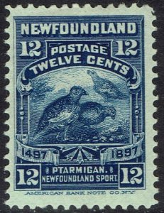 NEWFOUNDLAND 1897 400TH ANNIVERSARY 12C BIRDS