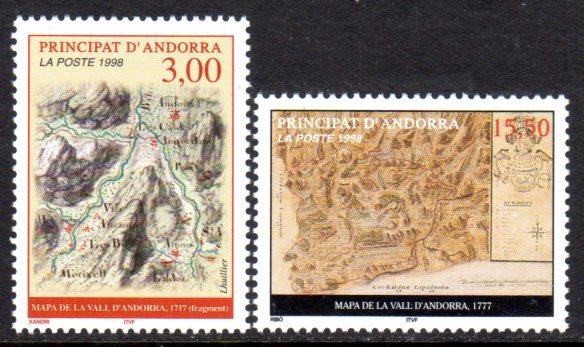 Andorra, French Admin. VF MNH Cpl. Set #500-501 SCV $10.00