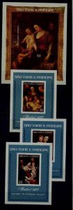 St.Thomas Prince 469-72/4 MNH imperf.s/s Painting/Rubens
