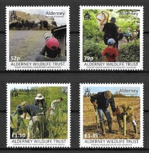 Alderney 2022 MNH Stamps Wildlife Trust Birds Plants National Park Reserve