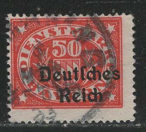 German States Bavaria Scott # O58, used, exp h/s