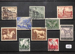 E0062 Germany Empire German Reich mix lot stamps selection