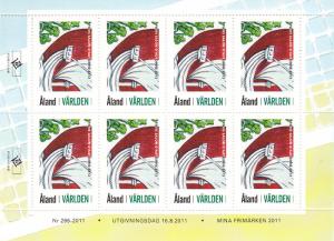 Aland 2012 Complete set of 13 Exhibition Stamps for Stamp Show Cities - sheets