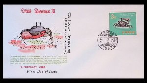 Ryukyu Islands Crab Series II (1969) First Day Cover