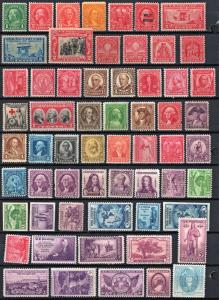 Mint Oldies Group of 60 Stamps: MH/MHR/MGD