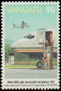 Vanuatu #641-644, Complete Set(4), 1994, Aviation - Airplanes, Never Hinged