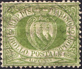 San Marino  #19 Used