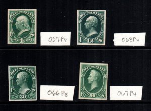 United States  O57P4 O63P4 O66P3 O67p4  MNH  cat $70.00