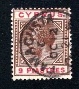 Cyprus, SC# 68,   F/VF, Used, King George V,  CV $28.00  .......1580075