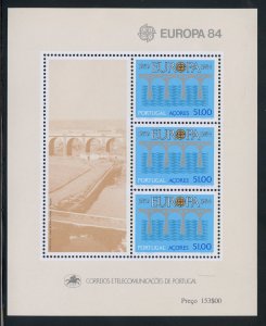 Portugal-Azores 344a MNH 1984 Europa Souvenir Sheet