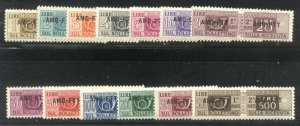 TRIESTE #Q13-25 Mint Most NH - 1949 Parcel Post Set