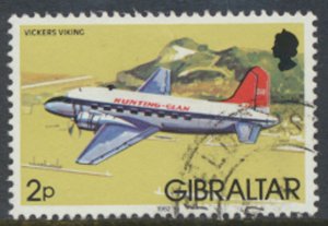  Gibraltar SG 461   SC# 417 Aircraft Vickers Viking   Used  see scan