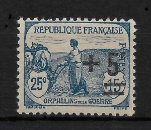 France 1922, Surcharged, Scott # B15, VF MLH*OG (RMD-8)