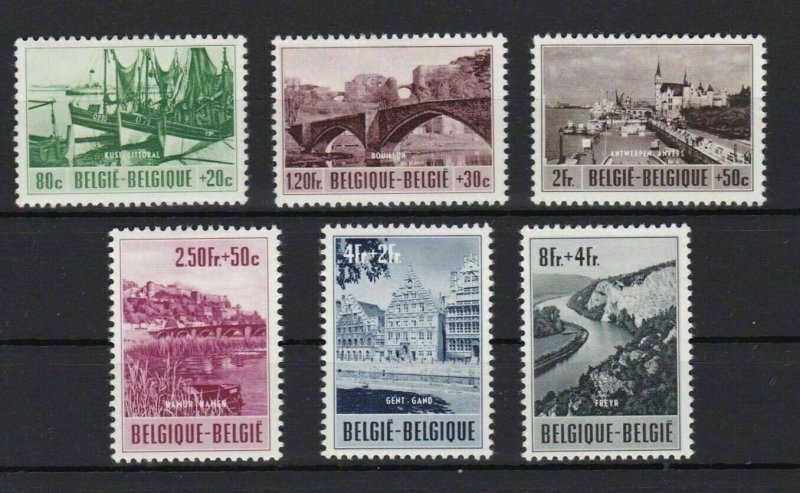 BELGIUM  1953 TOURIST PROPAGANDA  SET  MOUNTED MINT STAMPS CAT £115   REF R 2806