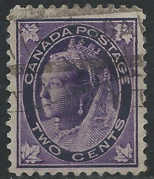 Canada 1897 - 2c Victoria 4 Maple Leaves - SG144 used