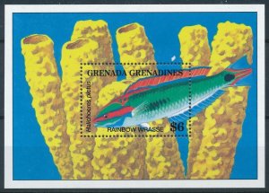 [109048] Grenada Grenadines 1994 Marine life fish Souvenir Sheet MNH