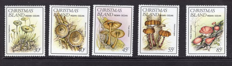 Christmas Island 152-156 MNH 1984 Local Fungi