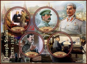 Stamps.Joseph Stalin  2020 year, 1+1 sheets MNH ** perforated