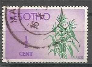 LESOTHO, 1968, used 1/2c, Moshoeshoe II Scott 47