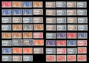 BRITISH COLONIES (1250+ Stamps) Omnibus Set Stamps Pairs Singles MNH/Mint/Used