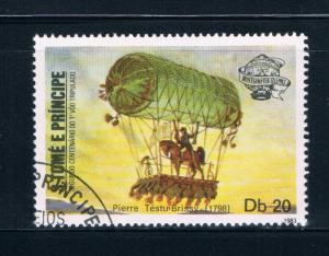 Saint Thomas and Prince Is 704 Used Flying Machine (GI0431)+