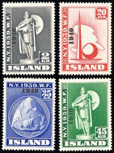 Iceland Stamps # 232-5 MNH VF Scott Value $210.00