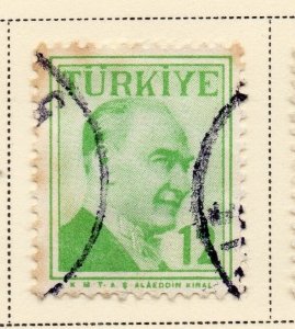 Turkey 1957 Early Issue Fine Used 12K. 091587