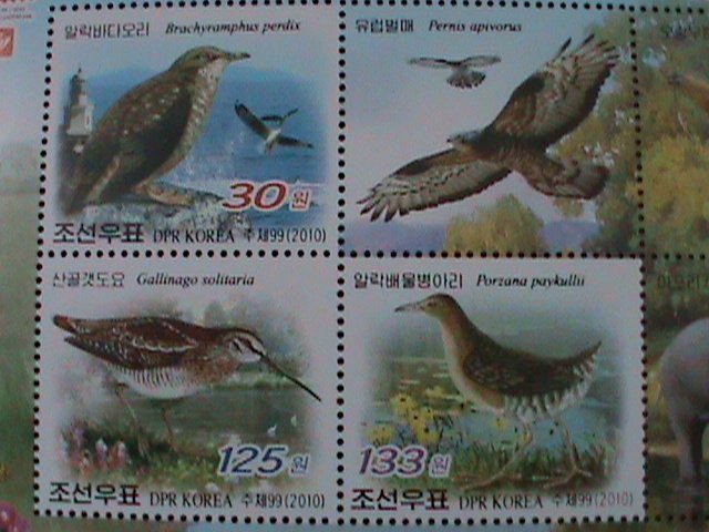 ​KOREA-2010 SC#4907 LOVELY BIRDS-MNH MINI SHEET-VF WE SHIP TO WORLDWIDE.