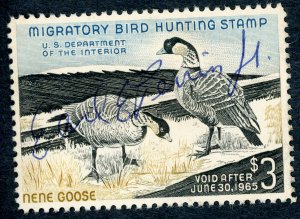 #RW31 – 1964 $3.00 Hawaiian Nene Geese. Used.