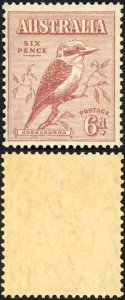 Australia SG146 6d Kookaburra M/M Cat 20 pounds