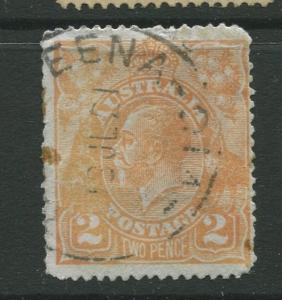 Australia  #27 Used 1920 Single 2p Stamp