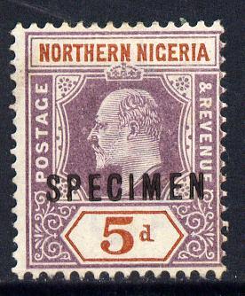 Northern Nigeria 1902 KE7 Crown CA 5d dull purple & c...