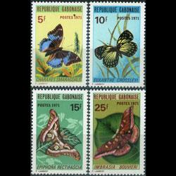 GABON 1971 - Scott# 272-5 Butterflies Set of 4 NH