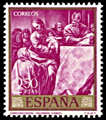 Spain 1561, MNH, Painting by Alonso Cano