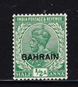 Album Treasures  Bahrain Scott # 2  1/2a  George V Overprint  Mint Hinged